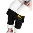 thumbnail image 2 of Gibobby Leggings Afelpados Mujer Leggings lana gruesos terciopelo para mujer, pantalones cálidos cintura alta estampados para otoño e invierno（Negro， XXXL), 2 of 5
