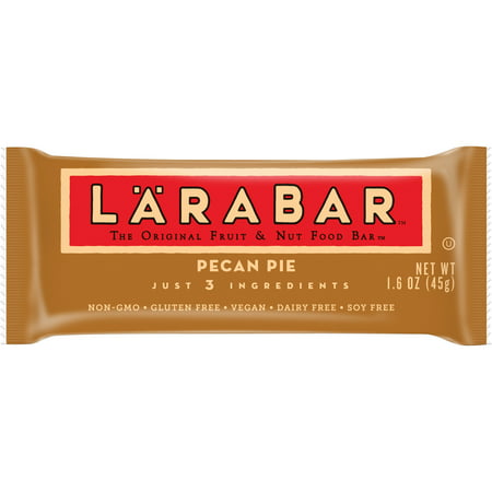 Larabar Gluten Free Bar, Pecan Pie, 1.6 oz Bars (16 Count), 1.6