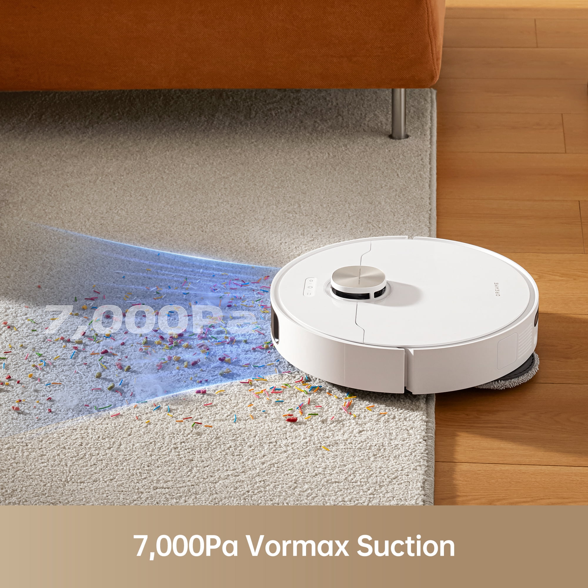 Dreame Heat Robot Vacuum and Mop Combo, 136°F Hot Water Self-Cleaning, 7000Pa Suction,L10s Pro Ultra