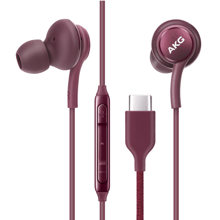OEM UrbanX 2021 Type-C Stereo Headphones for LeEco Le Pro3 Braided Cable - with Microphone (Purple) USB-C Connector (US Version)