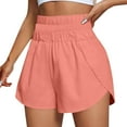 thumbnail image 3 of HAJWOH Womens 3" Running Shorts Mesh Liner High Waisted Workout Shorts Quick Dry Athletic Shorts with Pockets, 3 of 6