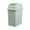 Green, variant on Home Decor 5 Gallon Mini Can with Swing-Top Lid, Small Creative Covered Garbage Bin, Swing Top Garbage Buckets, Rash Waste Can Removable Lid for Kitchens Bathrooms Bedrooms Dorms (White)