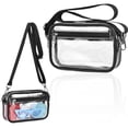 thumbnail image 2 of Clear Crossbody Bag, Stadium Approved Transparent Messenger Purse, Waterproof PVC Clear Shoulder Bag, Adjustable Strap Concert Clear Bag, Lightweight Clear Sling Bag, Portable Clear Storage Handbag, 2 of 5