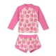 thumbnail image 4 of Odeerbi 8-15 Años Niñas Verano 2 Piezas Upf 50 + Manga Larga Rash Guard Conjunto Lindo Impresión Rápido Seco Surf Traje de Baño Con Pantalones Cortos, 4 of 6