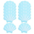 thumbnail image 6 of HONMEET Bathtub Anti Slip Stickers Easy to Use Shell Shape Blue 12Pcs 3.7X3.0X0.04In Peva, 6 of 8