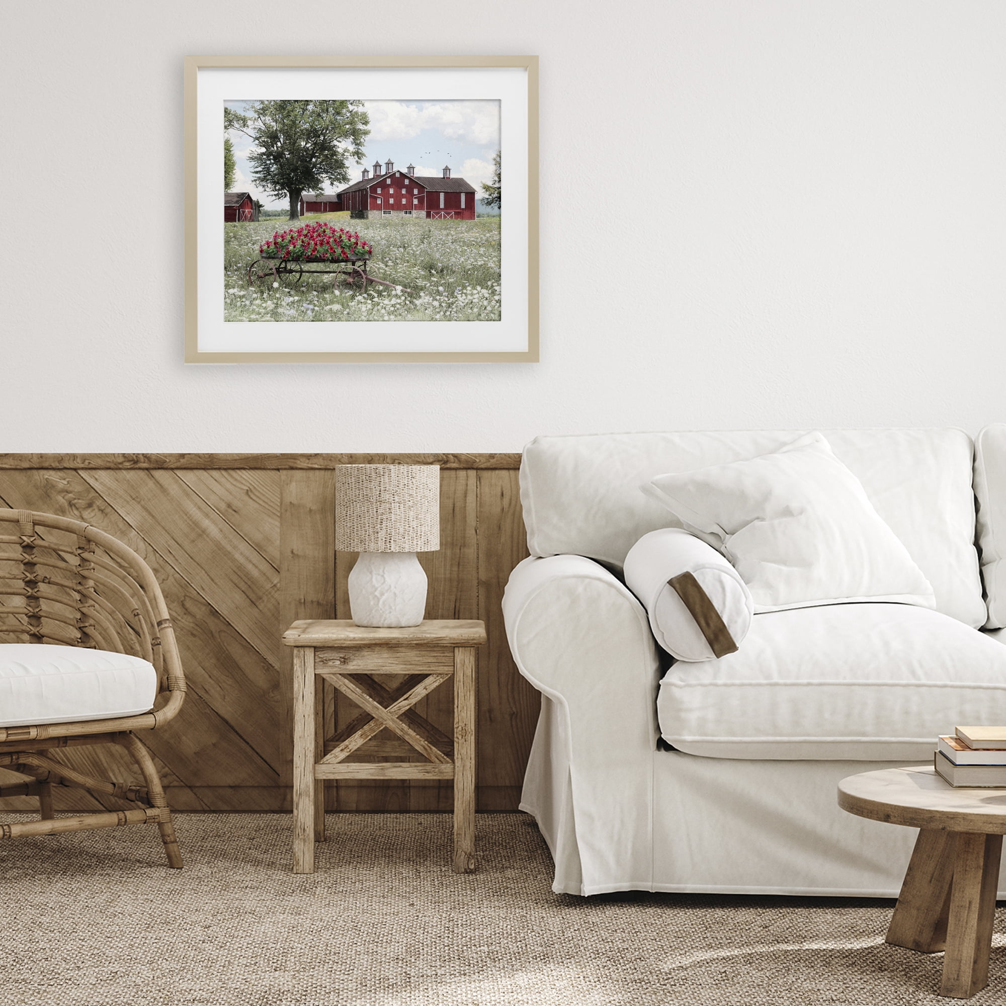 Stupell Industries Old Milton Farm Birch Framed Print Under Glass, design by Lori Deiter