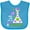 Turquoise, variant on Inktastic Made with Lots of Love and Science Heart Bubbles in a Beaker Boys or Girls Baby Bib
