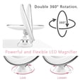thumbnail image 2 of LED Light Makeup Mirror Lamp 10X Magnifier Battery Vanity Magnifying Glass Make Up Mini Bath Cosmetic Bathroom Smart Suction Cup ,Widely Use, 2 of 4