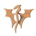 thumbnail image 1 of Fiudx Broche de Madera con Forma de Animal, Prendedor de Wombat Artesanal, Accesorio Ligero para Chal, Diseño Ecológico, Regalo para Celebraciones Navideñas, 7,6 Cm, 1 of 2