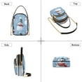 thumbnail image 3 of joogoo Women Winter Snowmans with Scarf Chain Crossbody Bags Shoulder Handbag Phone Purse, 3 of 5