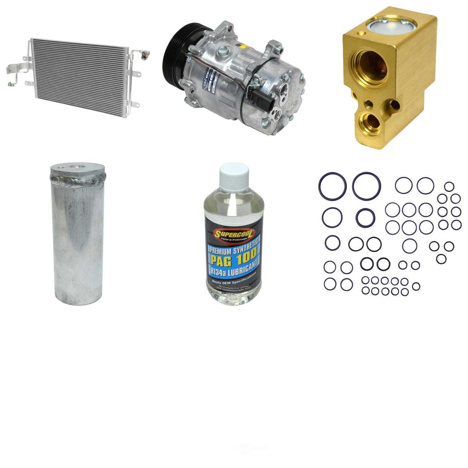 A/C Compressor and Component Kit -- Compressor-Condenser Replacement Kit Fits select: 2001-2004 VOLKSWAGEN JETTA, 2001-2005 VOLKSWAGEN NEW BEETLE GLS
