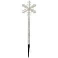thumbnail image 4 of Northlight Illuminated Snowflakes Christmas Pathway Markers - Clear Lights - 4ct - 8', 4 of 9