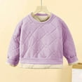 thumbnail image 2 of Ashirexll Long Sleeve Shirts Winter Tops for Girls 4-16 Years School Uniform Thermal Underwear Set Fleece Lined Thickened Fall and Winter Warm Clothes for Boys and Girls, 2 of 6