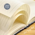 thumbnail image 5 of Floral Journal, Hardcover Notebook, A5, 6x8, Ruled, Lay-flat, Linen, Writing Journal, White, 5 of 6