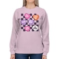 thumbnail image 2 of Anti-Valentine's Candy Hearts Design Women's Sweatshirt, 2 of 3