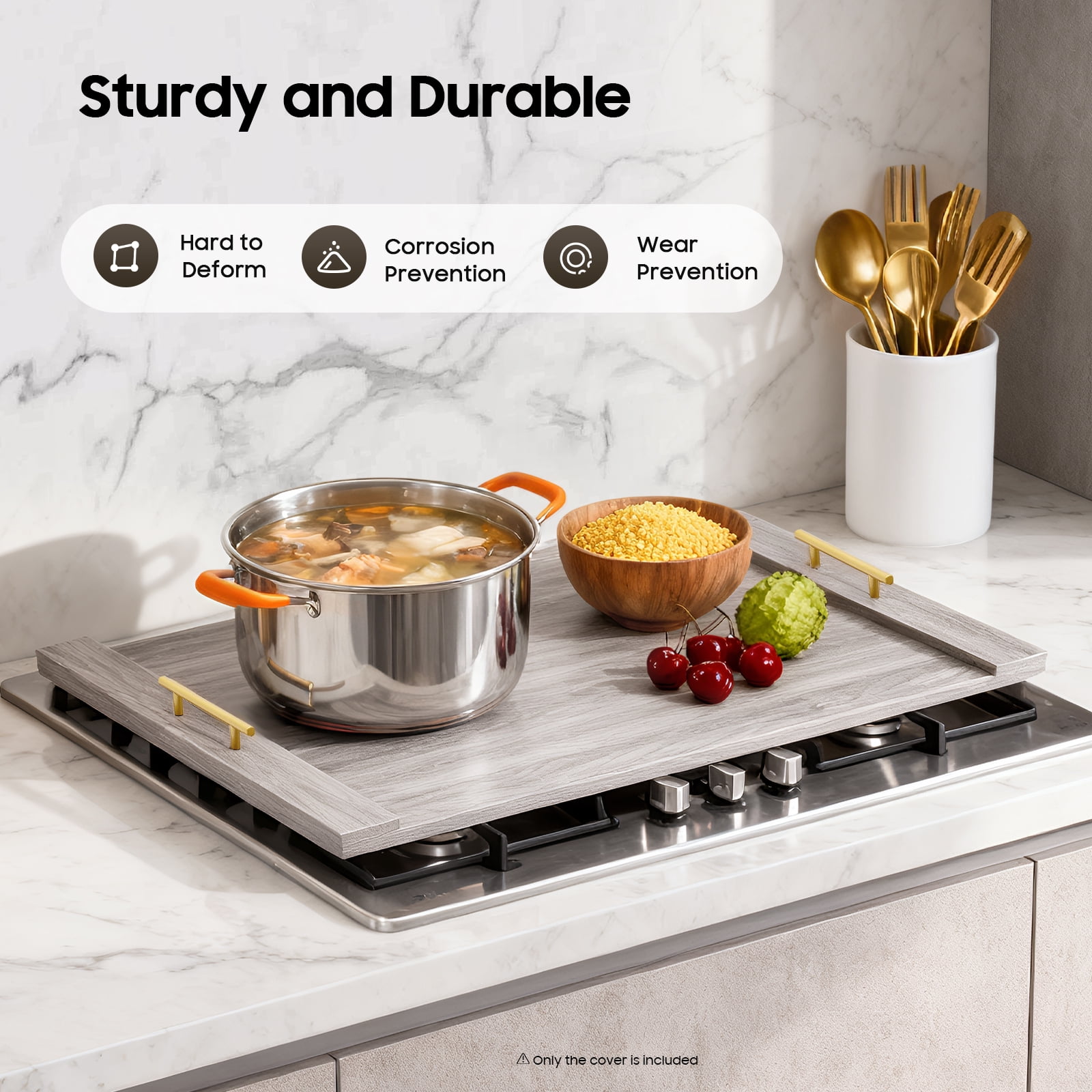 Miumaeov Stove Top Cover for Electric Stove,Noodle Board Stove Covers,Gas Stove Burner Covers Stove Cover Cutting Board,Kitchen Sink Cover for Counter Space