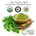 thumbnail image 6 of Organic Way Moringa/Drumstick Leaf Cut & Sifted (Moringa Oleifera) | Herbal Tea - Organic & Kosher Certified | Vegan | Non GMO & Gluten Free | USDA Certified | Origin - India (1/2 lbs / 8 oz), 6 of 9