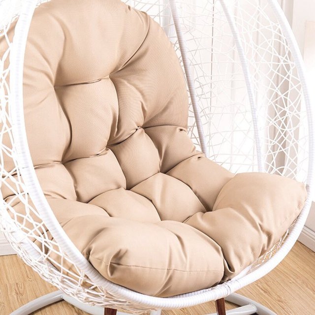 Cojín colgante para silla de huevo, Cubierta acolchada para sofá, columpio, cesta de jardín, columpio para exteriores Fivean unisex