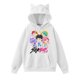 thumbnail image 1 of Pop cazadora para niña Hooded Sweatshirt Women's Cat Ear Hoodie ,Soft Streetwear Pullover ,Cute Long Sleeve Tops for Fall Winter （White）, 1 of 4