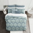 thumbnail image 3 of 6ix Tailors  Bellamy Blue Super Queen Comforter & 2 Pillow Shams Set - 3 Piece, 3 of 5