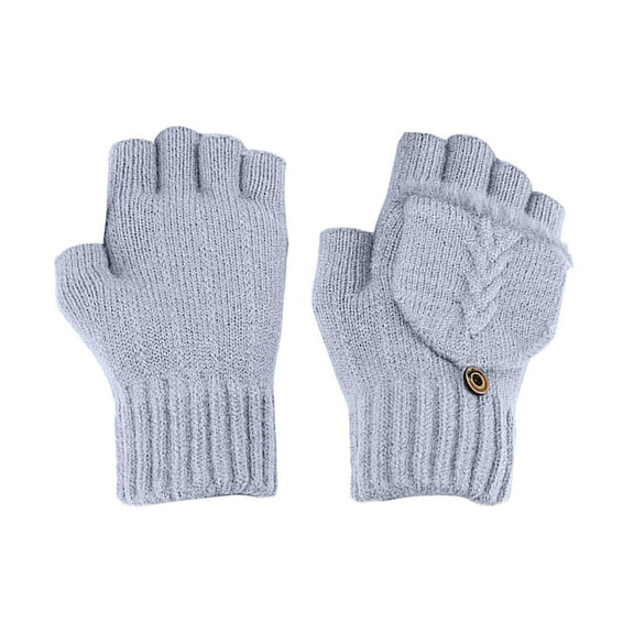 SPOORYYO Women's & Men's USB Heated Gloves Mitten Winter Hands Warm Laptop Gloves, Double-sided Palm And Back Of Hand Heatin