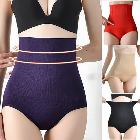 Seasonal Savings  High Waist Waistband Cotton Panties  Stop Waist Lift  Hip Shaping  Body Contour  Comfortable Fit  Seamless Design  for Workout  Yoga  Everyday Use  Woman Plus Size Tops | Beige 3XL