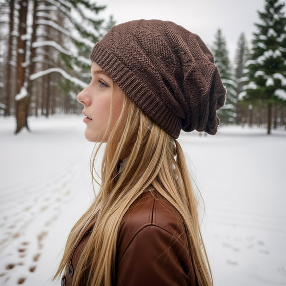 Casual Outdoor Hats for Women - Winter Knitted Hat with Ear Cover for Comfort and Warmth