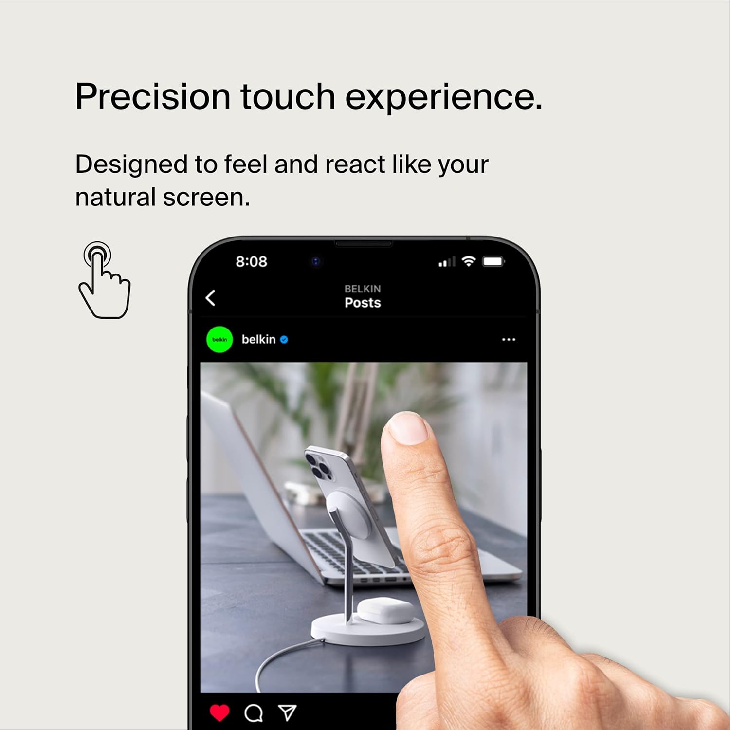 Belkin ScreenForce Tempered Glass Screen Protector iPhone 14 Pro Max photo 5