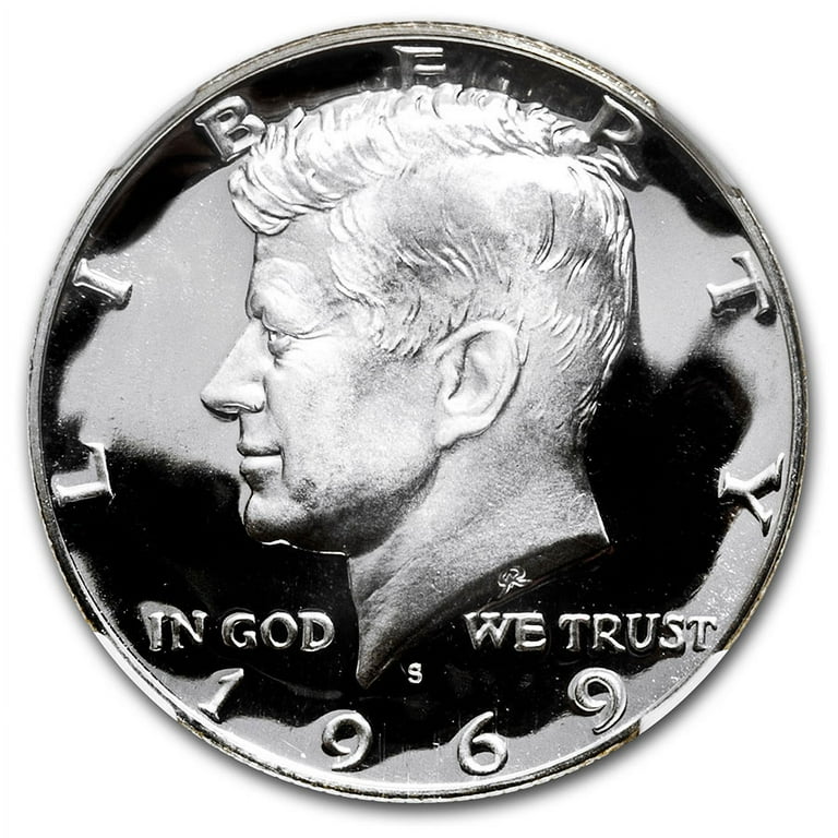 1969-S Kennedy Half Dollar PF-69 UCAM NGC - Walmart.com