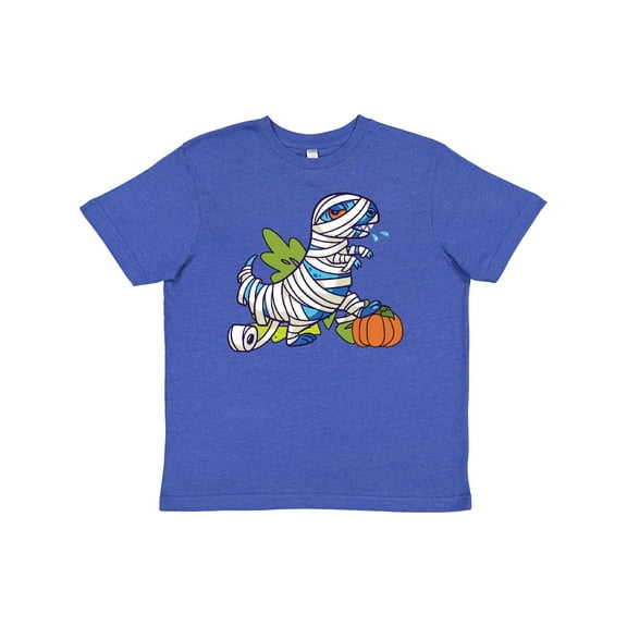 Inktastic Halloween Dinosaur Mummy Youth T-Shirt