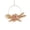 Rose Gold, variant on OutmaxHome Artificial Iron Hoop Wreath for Front Door, Spring Round Frame Garland for Party Front Door Window