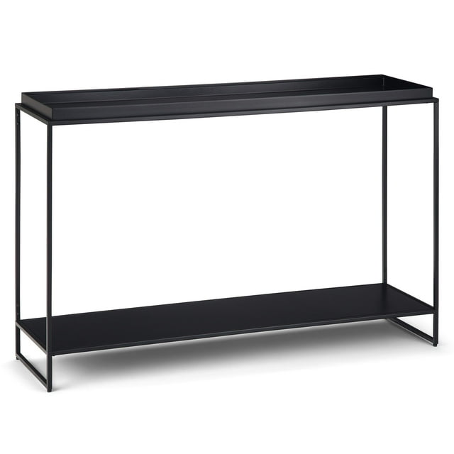 SIMPLIHOME Table Console Industrielle Moderne 47 Pouces Grand Plateau en Métal pour Entrée Salon, Entrée et Chambre
