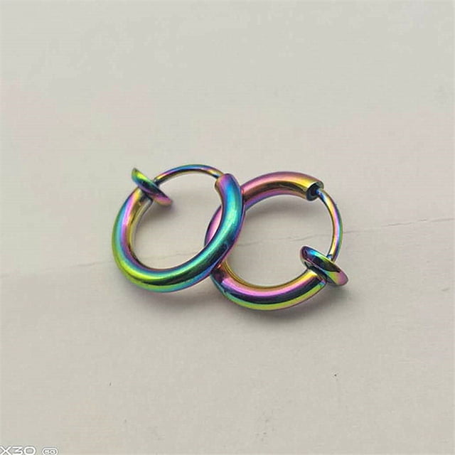 La versión sin orificio para la oreja con clip para la oreja de la tendencia de moda de aretes para hombres y mujeres no es fácil de alergénicos.
