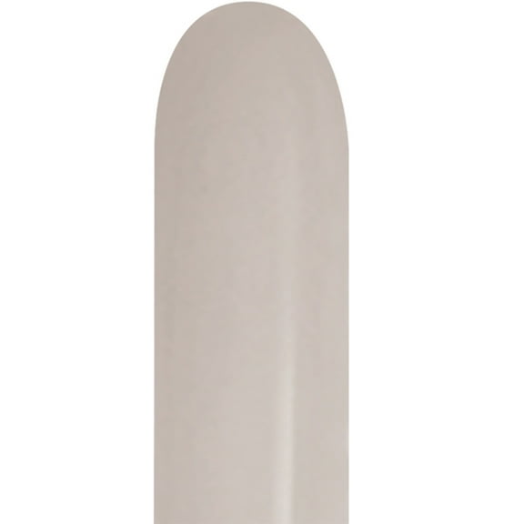 260B Sempertex Deluxe White Sand Latex Entertainer Balloons (50 Pack) - Party Supplies Decorations