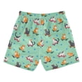 thumbnail image 5 of joogoo Boy Swim Trunks Cute Cats Skating Bathing Beach Board Shorts XL, 5 of 8