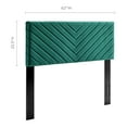 thumbnail image 5 of Tufted Headboard, Full Queen Size, Velvet, Teal Blue, Modern Contemporary Urban Design, Bedroom Master Guest Suite, 5 of 10