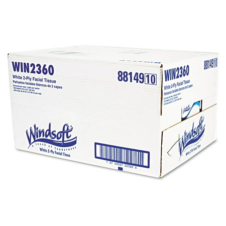 Facial Tissue in Pop-Up Box, 100/Box, 30 Boxes/Carton