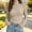 Beige, variant on NominalSnug Turtleneck Tops for Women Long Sleeve Shirts Stretchy Slim Fitted Basic Tees