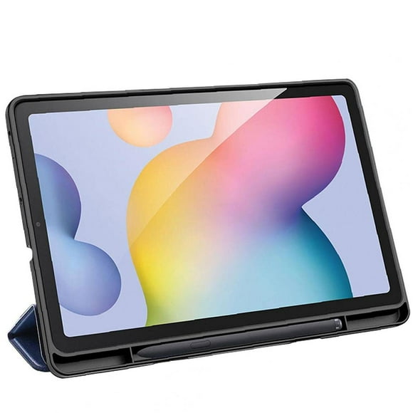 Coque Compatible avec Samsung Galaxy Tab S6 Lite 10.4inch P610 P615 TPU Slim Trifold Cover avec Porte-Stylo Noir PC/PC Périphériques