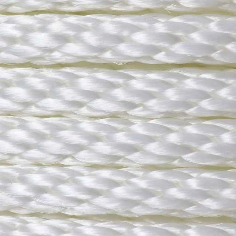 1/8 in. Solid Braid Nylon Rope 1,000 ft. Roll - White 4-1000NYLS-ROLL