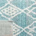 thumbnail image 6 of SAFAVIEH Tunisia Velasco Geometric Area Rug, Aqua/Ivory, 5'3" x 7'7", 6 of 7