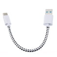 thumbnail image 4 of Sprint HTC Bolt Braided Short Type-C Cable Rapid Charger Sync USB Power Wire Q1A, 4 of 4