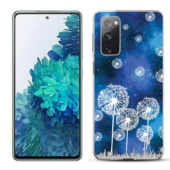 Slim-Fit Gel TPU Phone Case for Samsung Galaxy S20 FE 5G Fan Edition, by OneToughShield ® - Dandelion Stars