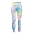 thumbnail image 5 of Renewold Colorful Tie-dye Womens Yoga Leggings with Pockets Workout Leggings Full Length High Waisted Running Pants Non See-Through Athletic Tights Printed Tights, XXL, 5 of 8