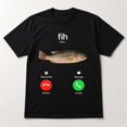 thumbnail image 2 of Funny Fish Calling Graphic T-Shirt – Humor Novelty Tee for Fishing Lovers, Unisex, 2 of 9