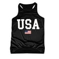 thumbnail image 4 of KBZDBZC Tank Top for Women Women's Summer Round Neck Independence Day Usa Flag Printed Sleeveless T Shirt Loose Tank Top Oversized Tshirts for Women Workout Tops (Black,XXXL), 4 of 5