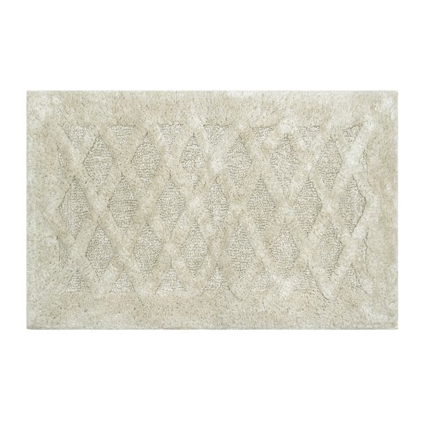 Better Homes & Gardens Diamond Texture Bath Rug - Beige - Walmart.com ...