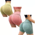 thumbnail image 1 of 3pz Shorts Licra Deportivo Mujer Sexy Short Yoga Gym Correr, 1 of 6
