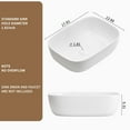 thumbnail image 2 of Bathroom Vessel Sink,Small Sink Above Counter,White Porcelain Ceramic,Bathroom Vanity Sink,Oval, 2 of 6