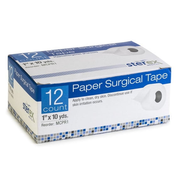 Sterex Paper Surgical Tape 1" Micropore Type (Pack Of 12)